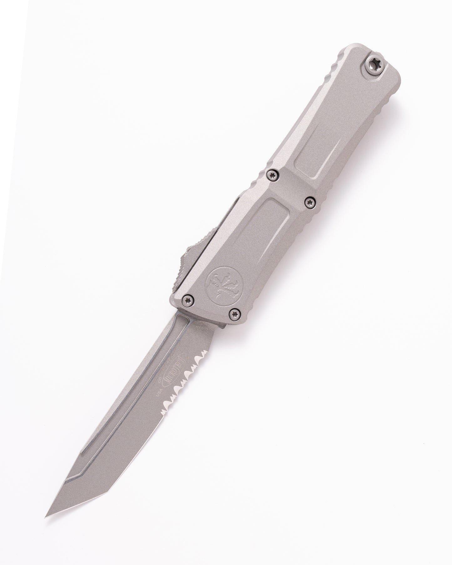 COMBAT TROODON GEN III T/E PART SERRATE CERAKOTE TITANIUM GRAY (1144-2CTG)