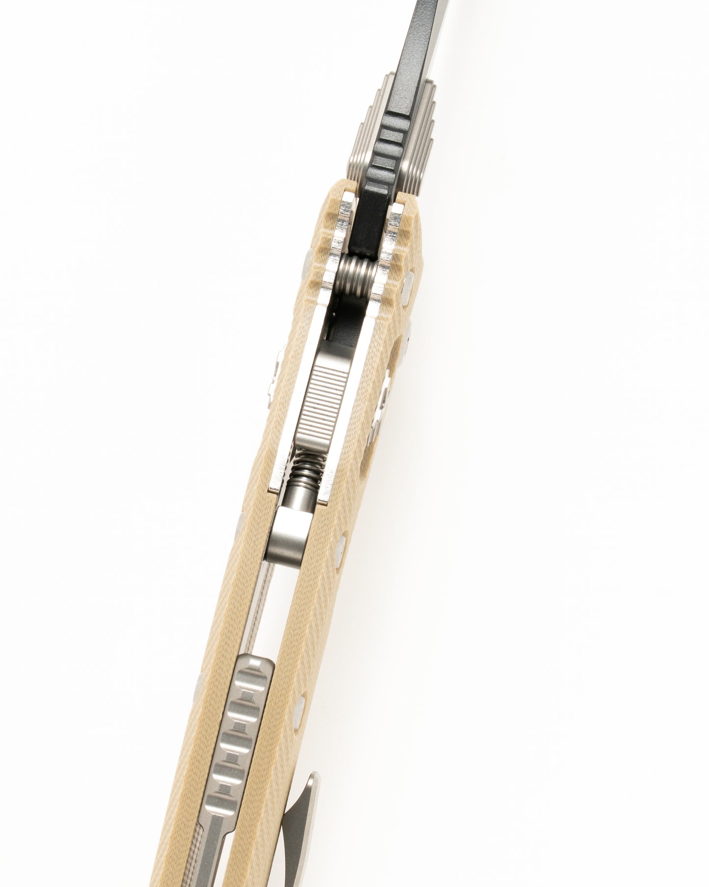 AMPHIBIAN RAM-LOK BLACK P/S G-10 TAN (137RL-2FLGTTA)