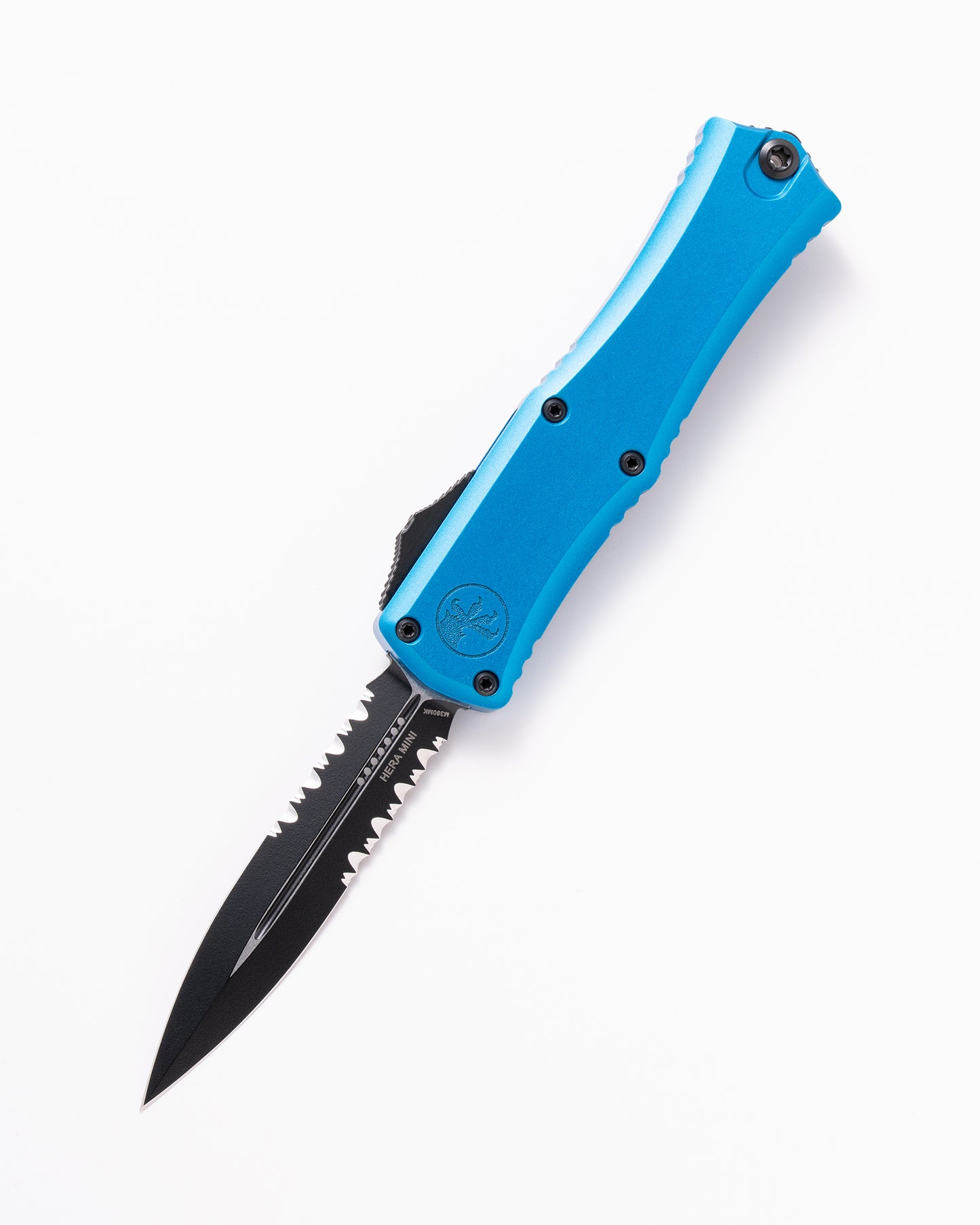 HERA II MINI D/E BLACK PART SERRATE BLUE (1702M-2BL)