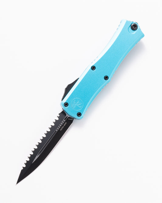 HERA II MINI D/E BLACK FULL SERRATE TURQUOISE (1702M-3TQ)